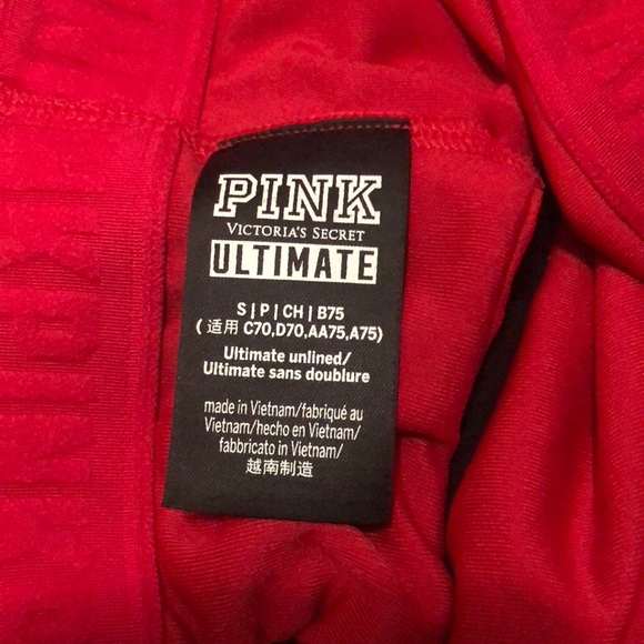 DONATED! PINK tied up back sports bra - Picture 6 of 10